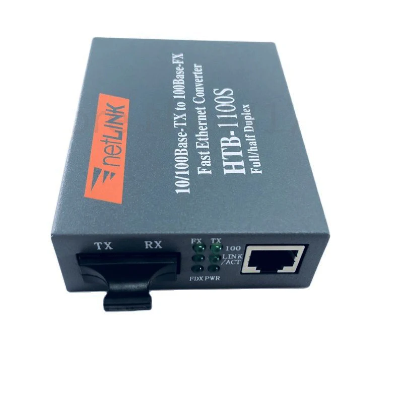 Netlink Htb-1100 Fiber Optical Media Converter 100m Double-fiber  Single mode Telecommunications Grade fiber to rj45