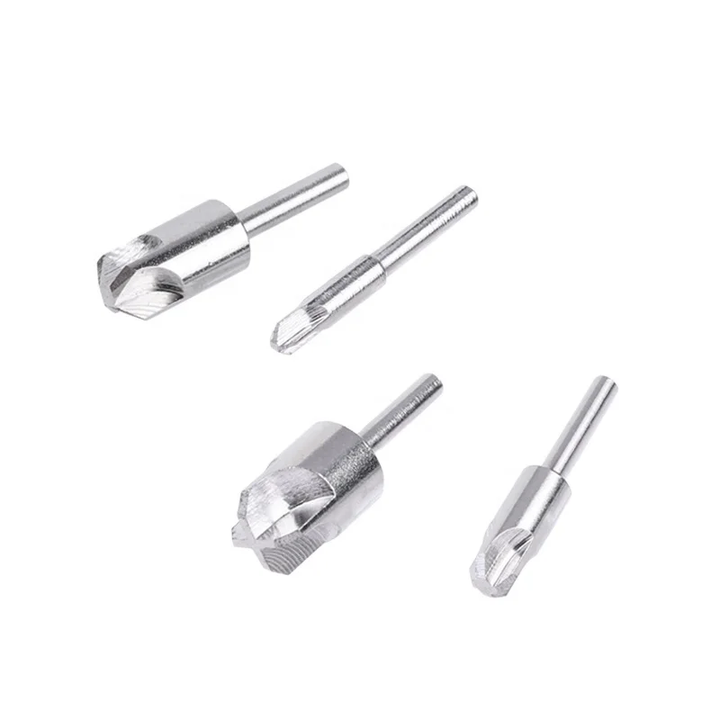 Ustar90217 Flat bottomed Hole Pushing Knife with Four Edge Trapezoidal Knife Set, Precision Engraving and Expanding Knife Head