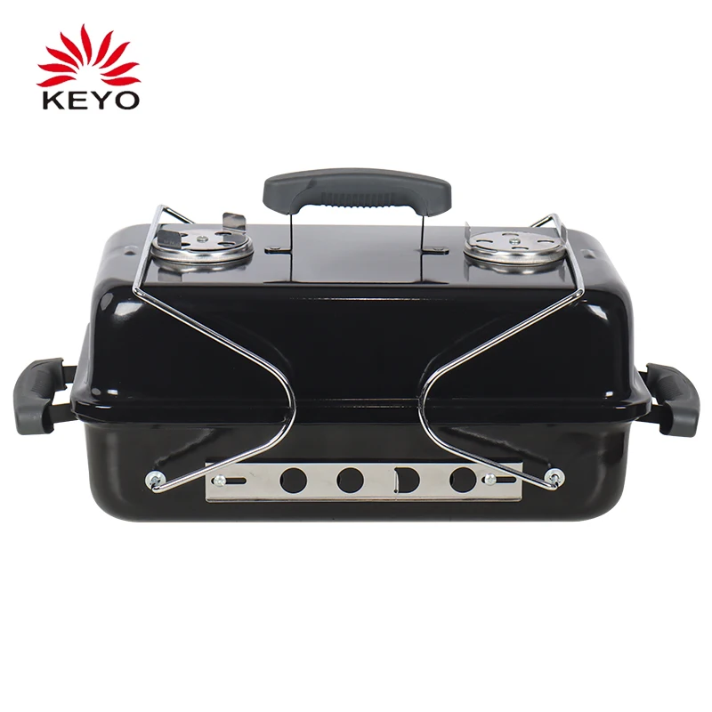 Переносной настольный барбекю-гриль из нержавеющей