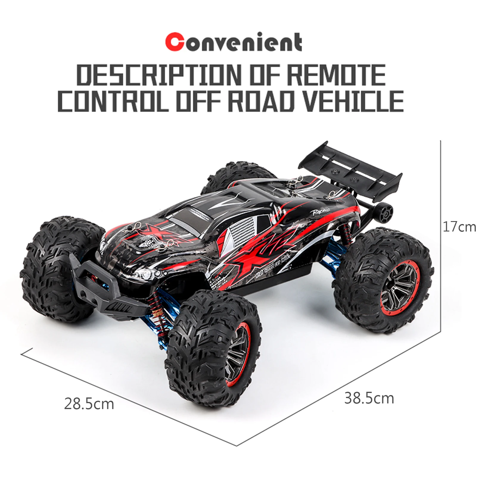 Flytec Hot selling 1/10 2.4G 4WD Brushless RC Car 70km/h Racing High Speed Off-Road Car Metal C Hub Carrier Arm RC Truck
