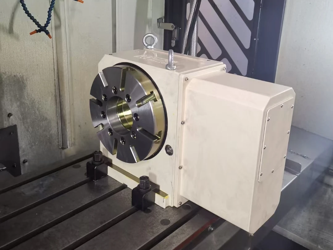 LEYO 5 axis rotary table pneumatic rotary table 4th axis rotary table cnc