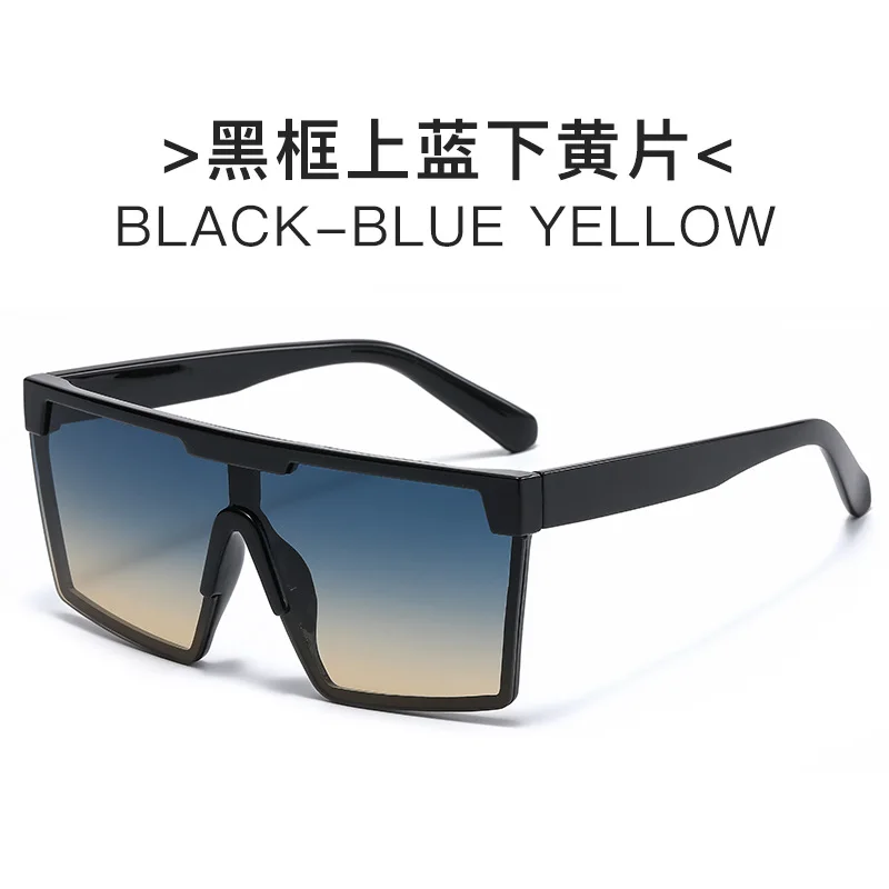 Oversized Designer Sunglasses Famous Brands UV 400 Protection One Piece Sunglasses Women