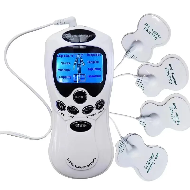 Massage Products Acupuncture Therapy Machine Muscle Relax Back Neck Pain Relief Electronic Pulse Massager 4pcs Pain Patch Pads