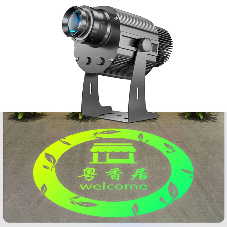 YoiJoys 25W HD Waterproof IP67 Store Front Led Lights Gobo Logo Floor Projector 3000 Lumens Projector Light Design With Rotation