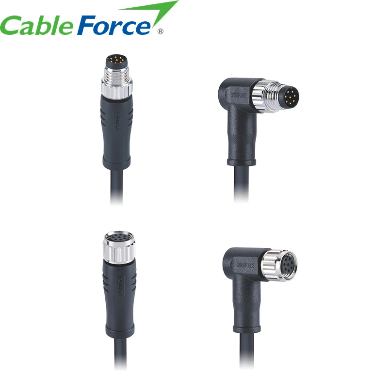 Китай, заводская цена, разъем для датчика M8 A Code Male Female 3 4 5 6 8 Pin IP67, литой кабель