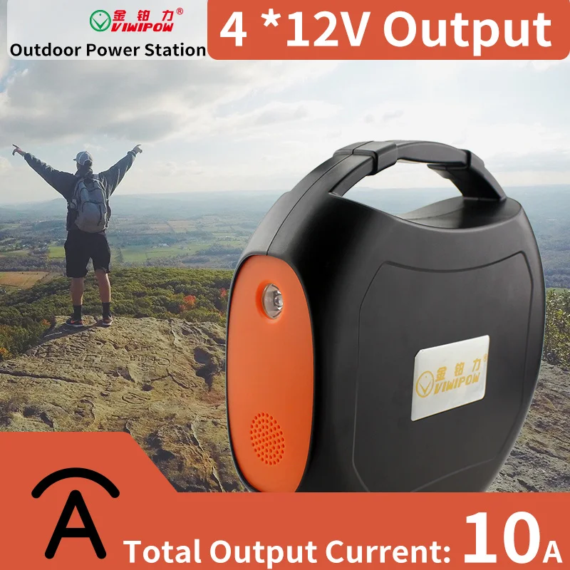 Powerbank Solar Station High Performance House Power Bank Generator Outdoor Camping Power Station 216W with Led Lighting