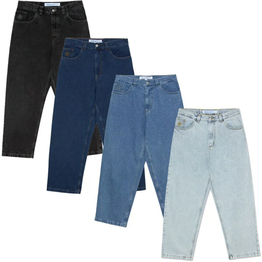 2023 Custom Denim Jeans Manufacturer Custom Logo Printed Baggy Jeans For Men Embroidery Men Baggy Jeans