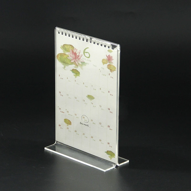 Clear Acrylic Sign Holder Acrylic Menu Display Stand Acrylic Table Sign Holder for Display Only