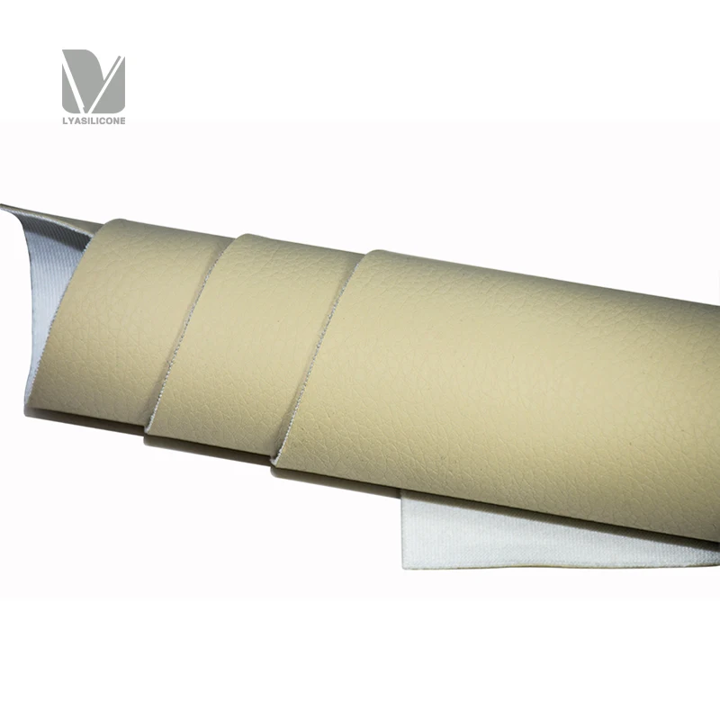 
LYA Custom printed silicone leather better than faux vinyl leather faux leather for bags 