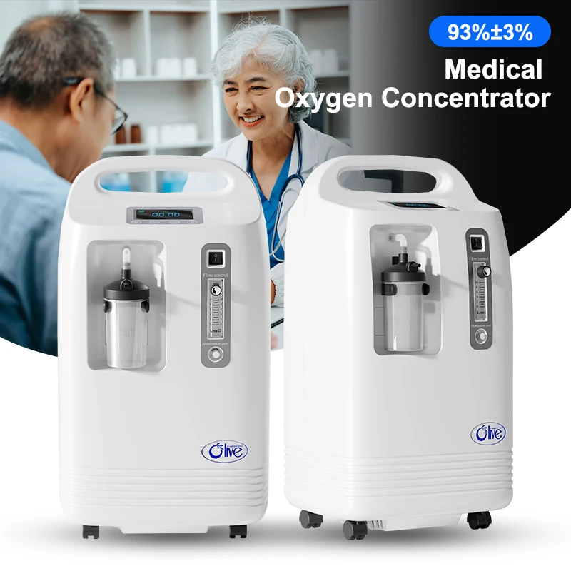 Olive 96% High Purity 10 Lts Oxigen Concentrators 10l Concentrator Oxigen Portable 10 Liters Medical Oxygene Concentrator