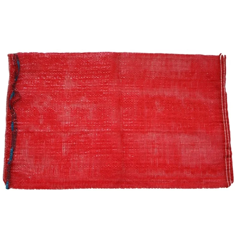 Многоразовый 25 кг и 35 фруктовый овощ PP Drawstring упаковочный мешок для картофеля лука сетчатый пластиковый пакет