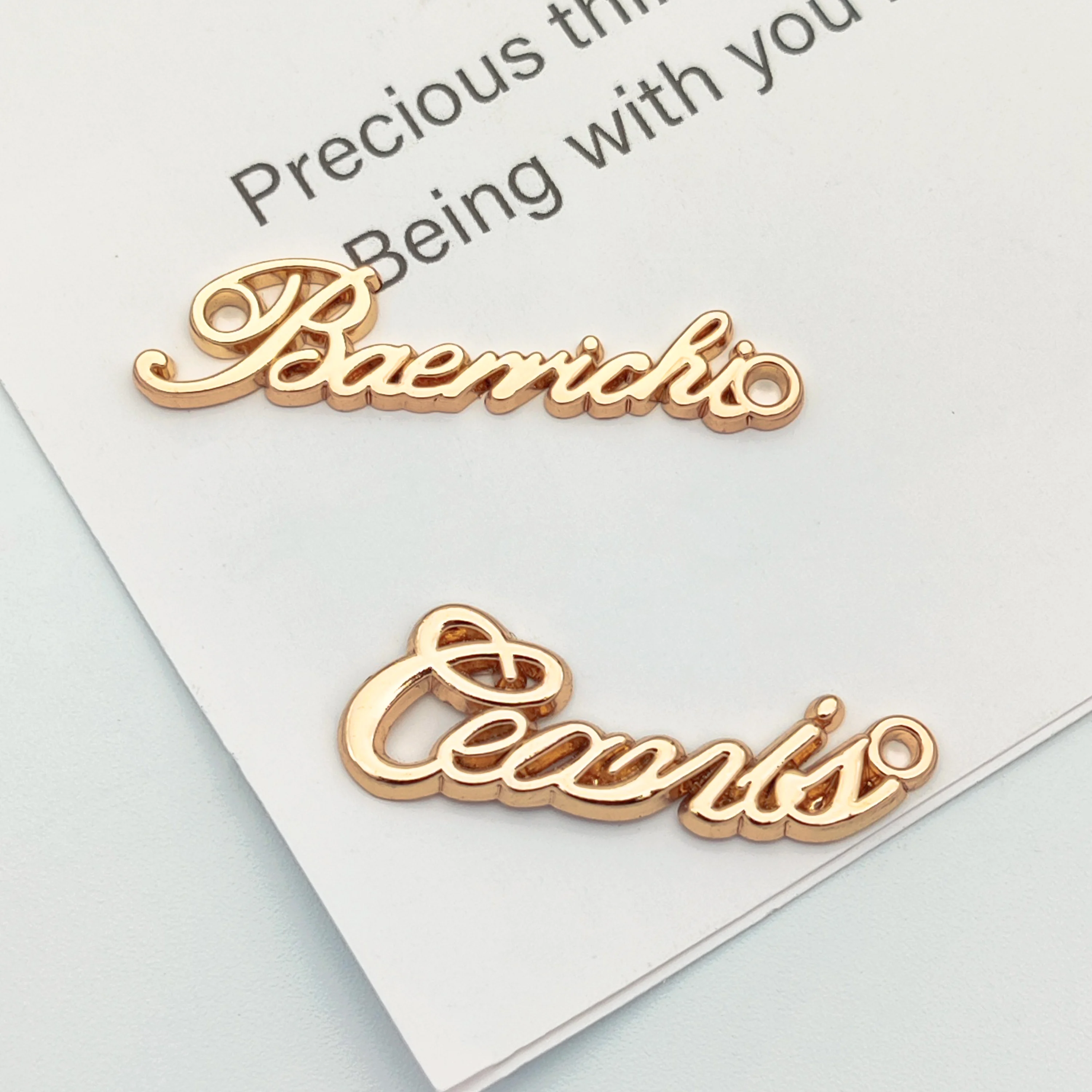 factory custom Logo Handbags Custom Metal Label Tag For Clothes Purse  clothes accessories