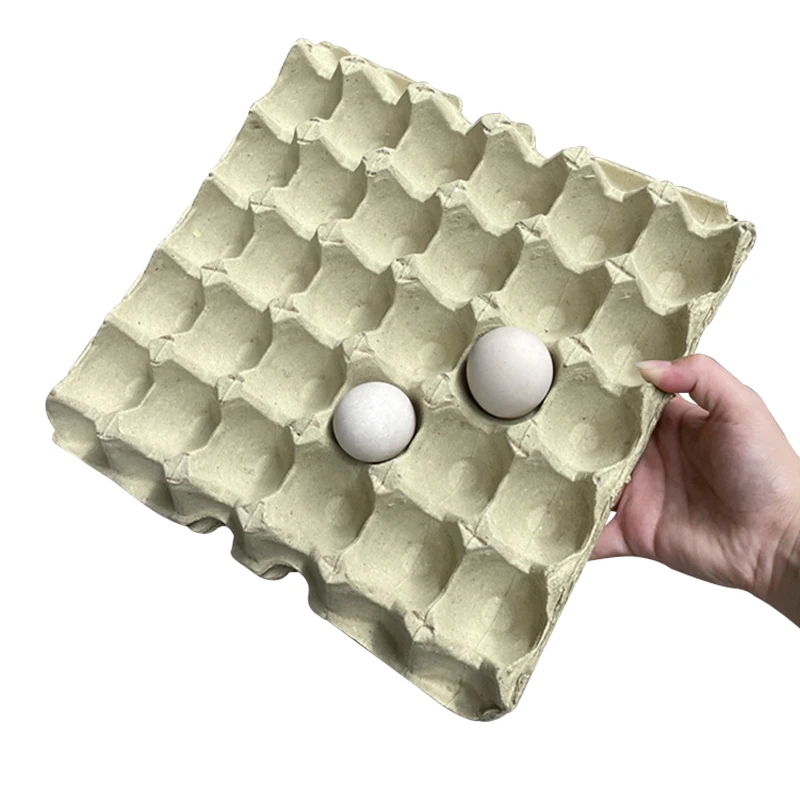 Paper pulp egg tray high-quality supply manufacturer supermarket yellow 30 egg paper tray moisture-proof egg tray wholesale2