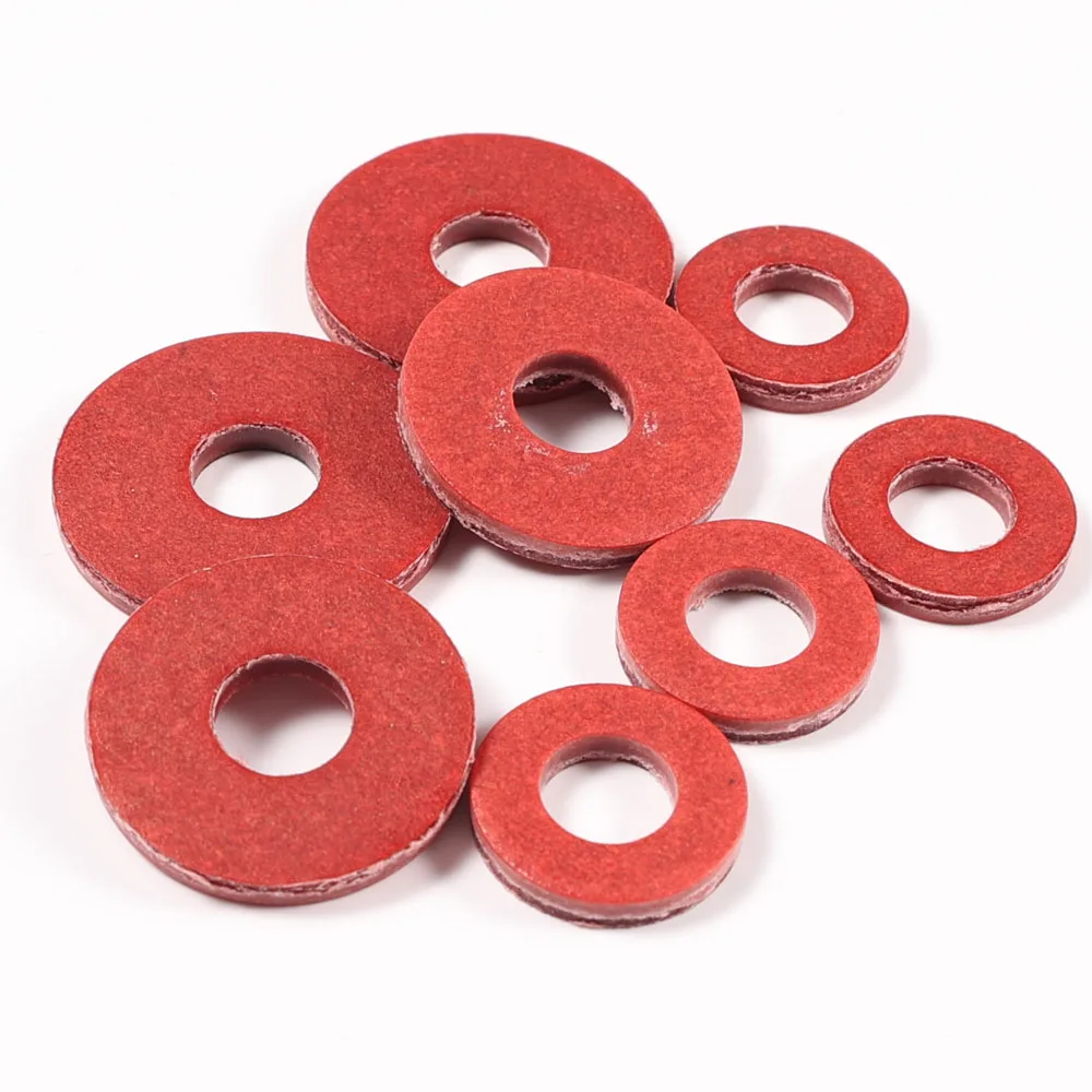 DIN125 Metic Red Vulcanized Insulation Paper Washer Red Fiber Flat Washer