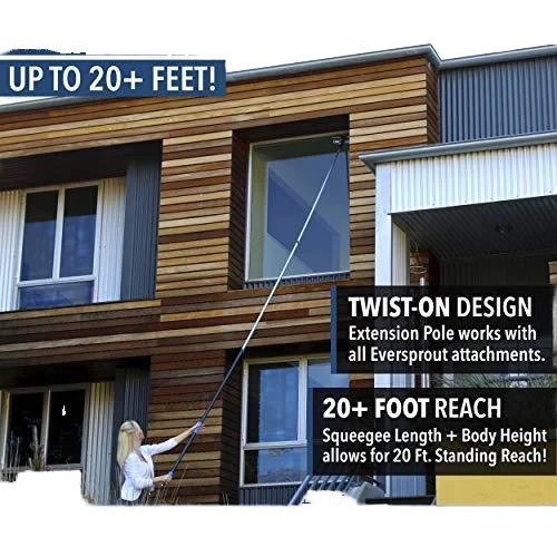 3.7 m Microfiber Telescopic Aluminum Pole Window Cleaning Squeegee Double Sided Scraper for Window Glass Cleaner Pole