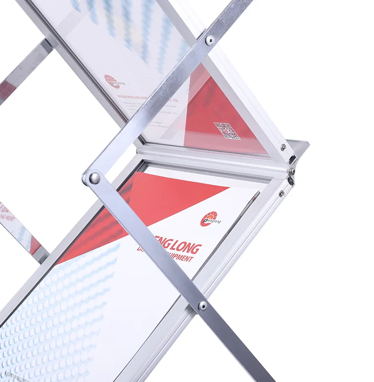 Free standing acrylic brochure holders magazine stand display rack