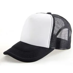 Trucker Hat Foam Mesh Baseball Cap Adjustable Snapback Solid Plain Men Hats