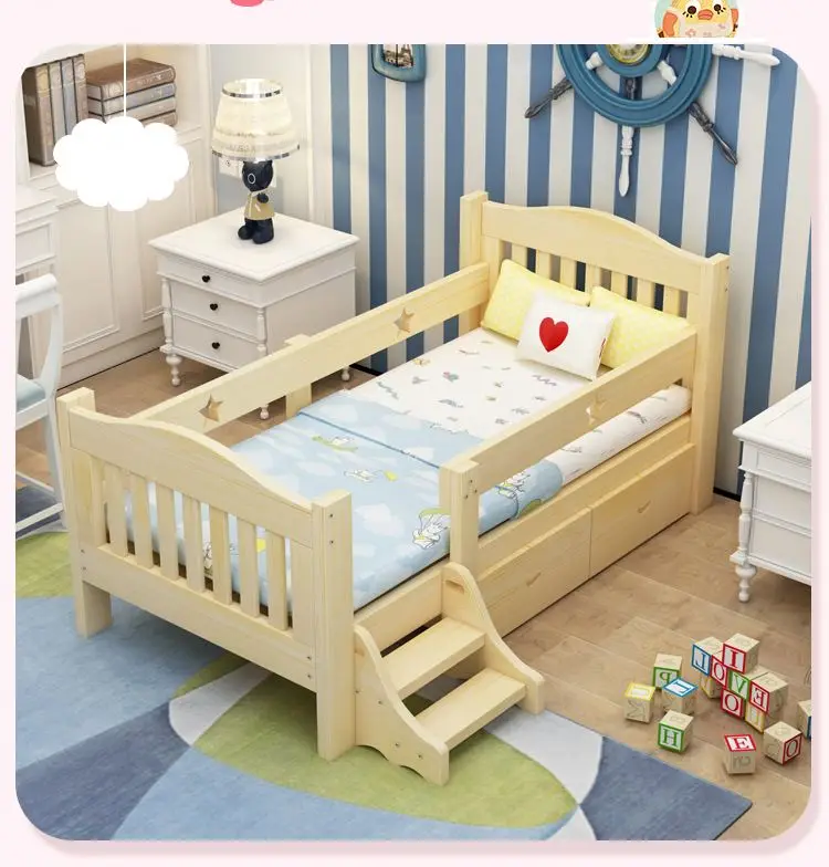 AILICHEN Princess Lit Enfant Wholesale Wooden Children Beds For Adult /Children  Bed/Cheap Wooden Kids Cot Beds