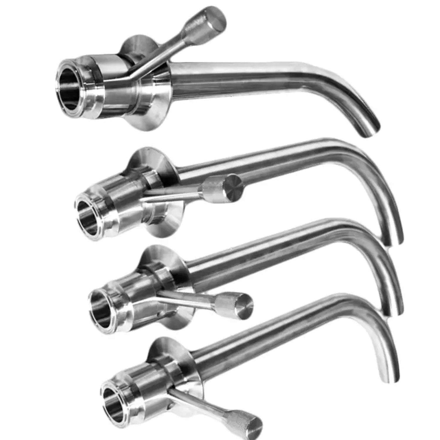 Sanitary 304 Stainless Steel Tri Clover Rotating Racking Arm valve for conical fermenters