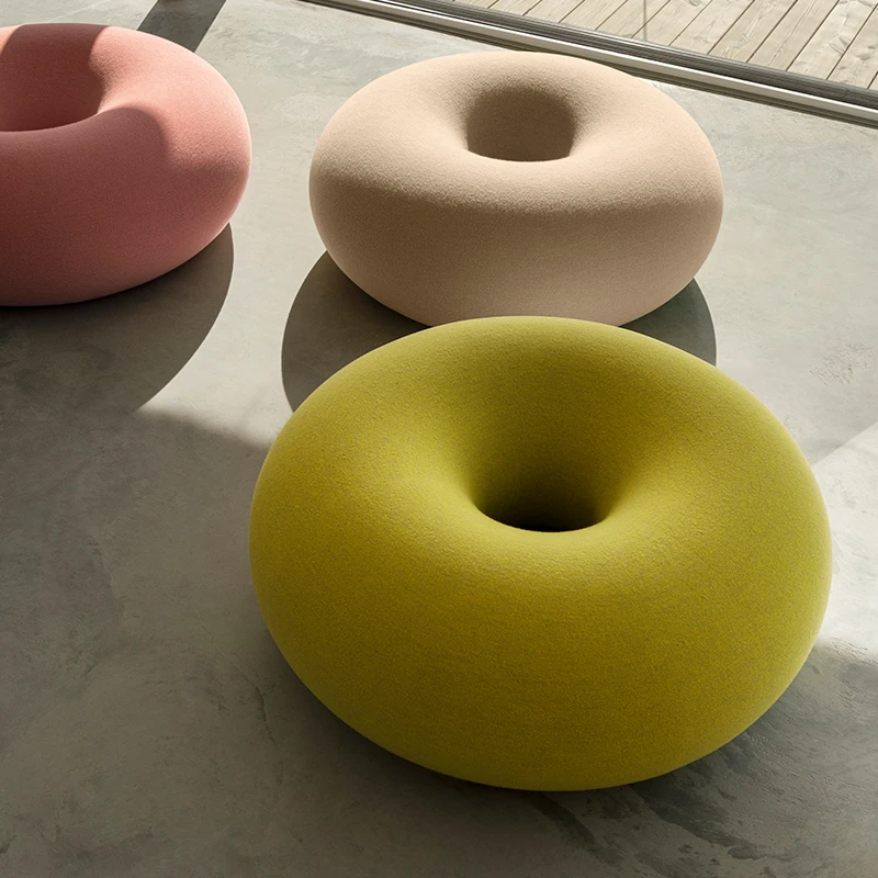 Designer Influence Home Furniture Kids Girls Donuts-shaped Floor Pouffe Sofa