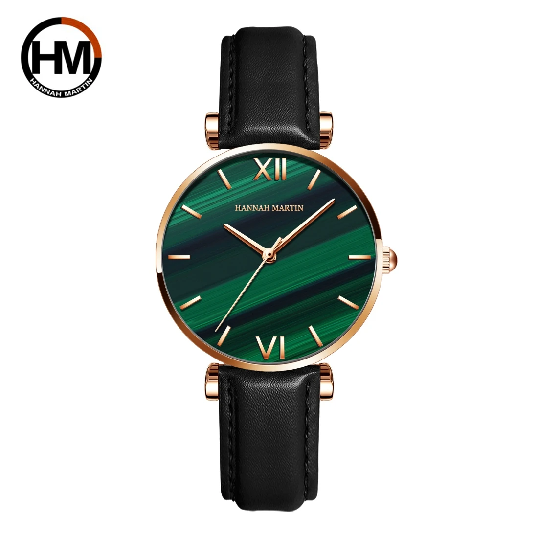 Hannah Martin HM1521 Elegant Silver Lady Quartz Watch Original Stainless Steel Waterproof Concise Leisure Luxury Fashion PC