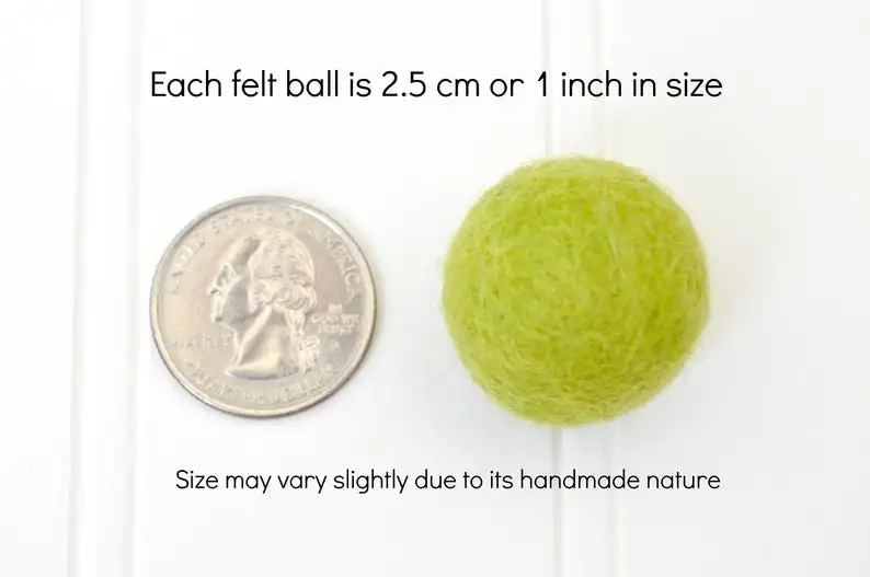 Christmas Decoration-Christmas Felt Ball Garland