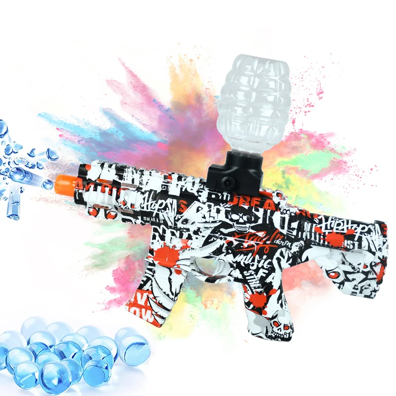 M416 Kids Rechargeable Toy Gun Graffiti Fashion Funny Gel Ball Water Bomb Splash Blasting Gun