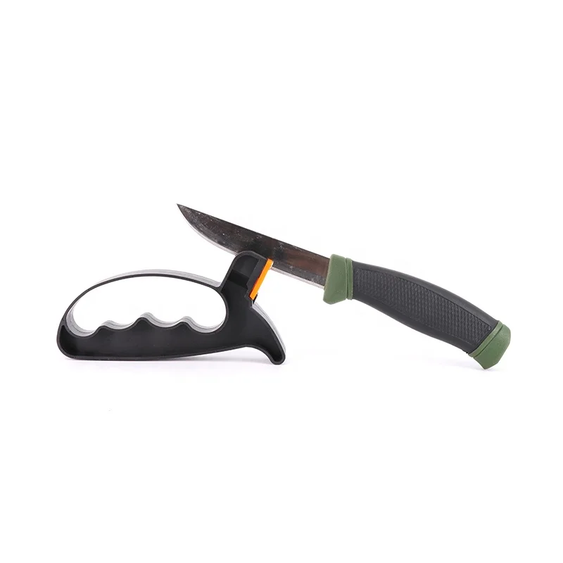 2 in 1 Professional Scissors Household Tungsten Carbide Knife Sharpener With Hand Guard