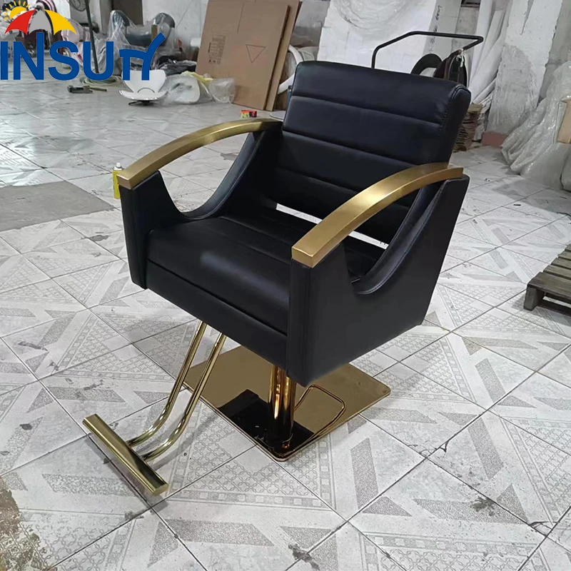 Insun Modern Salon Beauty Furniture Brown Hairdressing Styling Barber Chair