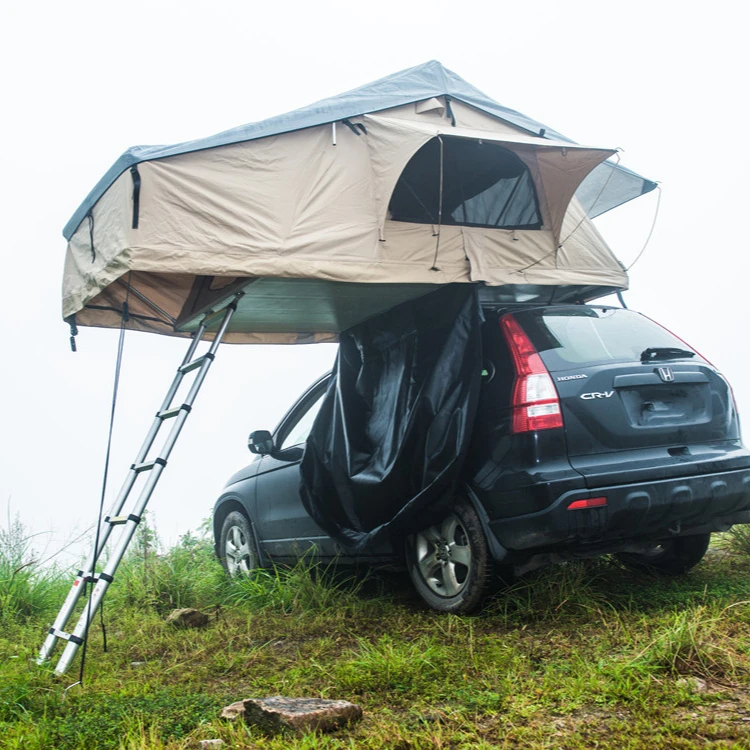 2022 2-3 Person 4WD Folding Truck Traveling Soft Cover Roof Top Tent Camping