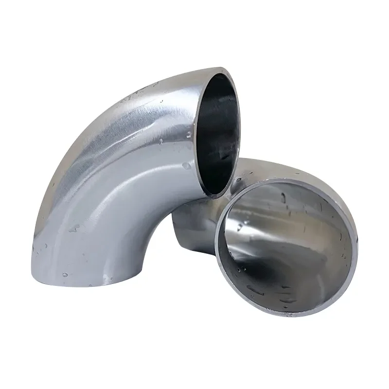 2 inch 304 Stainless Steel 90 degree Mandrel Bends 1D 2 inch CLR No Leg Polished Elbow