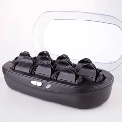 High Quality Instant Heat Tourmaline Ceramic Flocked Hot Rollers, Hot Hair Curler Rollers for Mega Volume and Smooth Waves