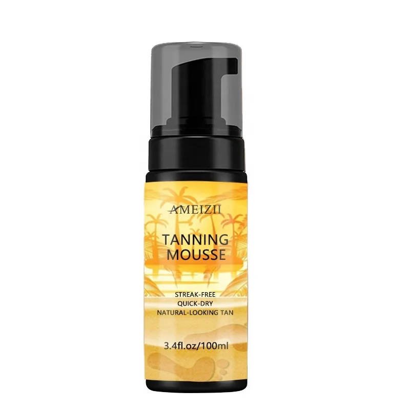 Top Seller Tanning Mousse Oil Spray Cream Lasting Sunless Organic Self Tanner Natural Bronze Fake shimmer Tan Body Lotion