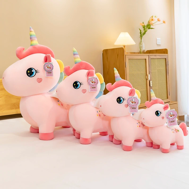 Cute Unicorn Fur Toys Custom Plush Dolls Handmade Plush Toys Customized for Unique Gift Plush