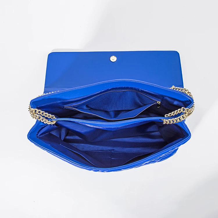 Customized soochic dress monogram Quilted Pattern stitching Leather Ruched Square Chain Flap Bag Shoulder Bag with Metal feets f