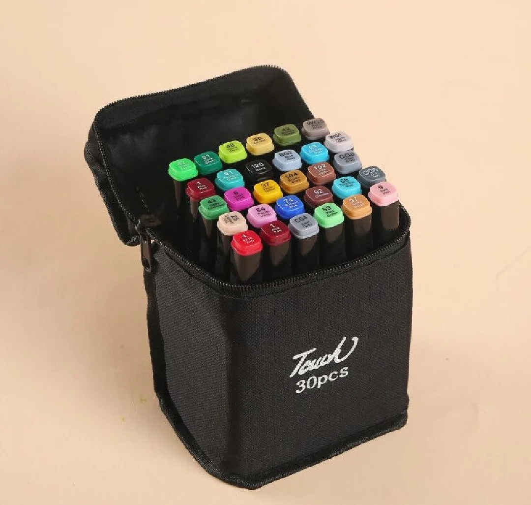 Изготовленный На Заказ лазерный маркер 30/40/60/80/168 /204 Цвет художественный маркер Dual Head эскиз Маркеры Ручка кисти для рисования манга дизайн