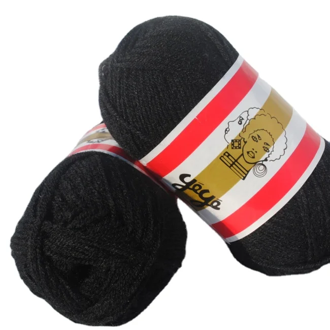 black brazilian wool hair african hair knitting yarn