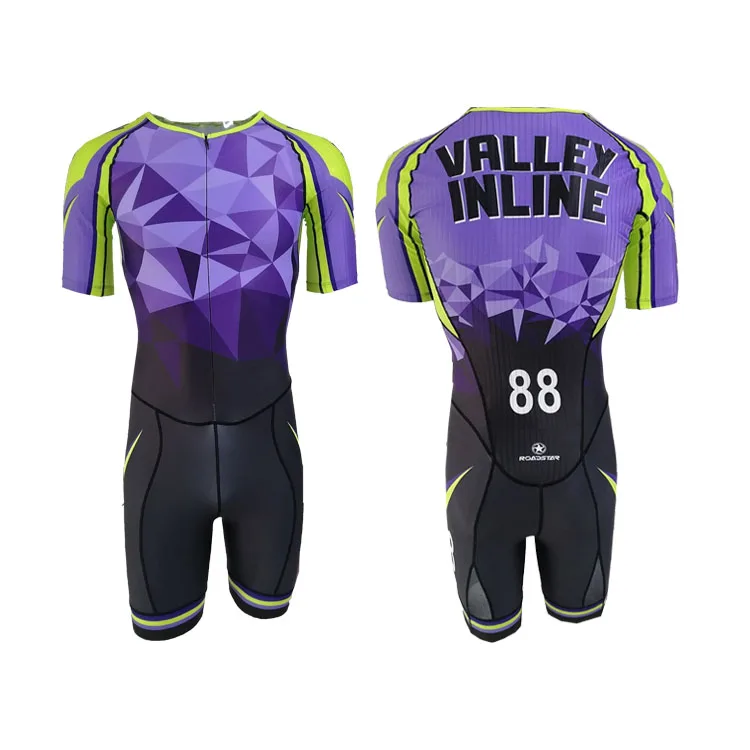 Roadstar custom inline roller derby alpine downhill skating suit short long sleeve skating skin suit