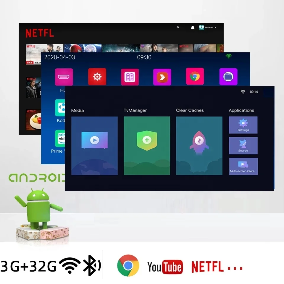 Touyinger M4000 Compatible Con Cine En Casa 2000 ANSI TV Android Proyector Changhong Dlp 3D Projector Infcorp