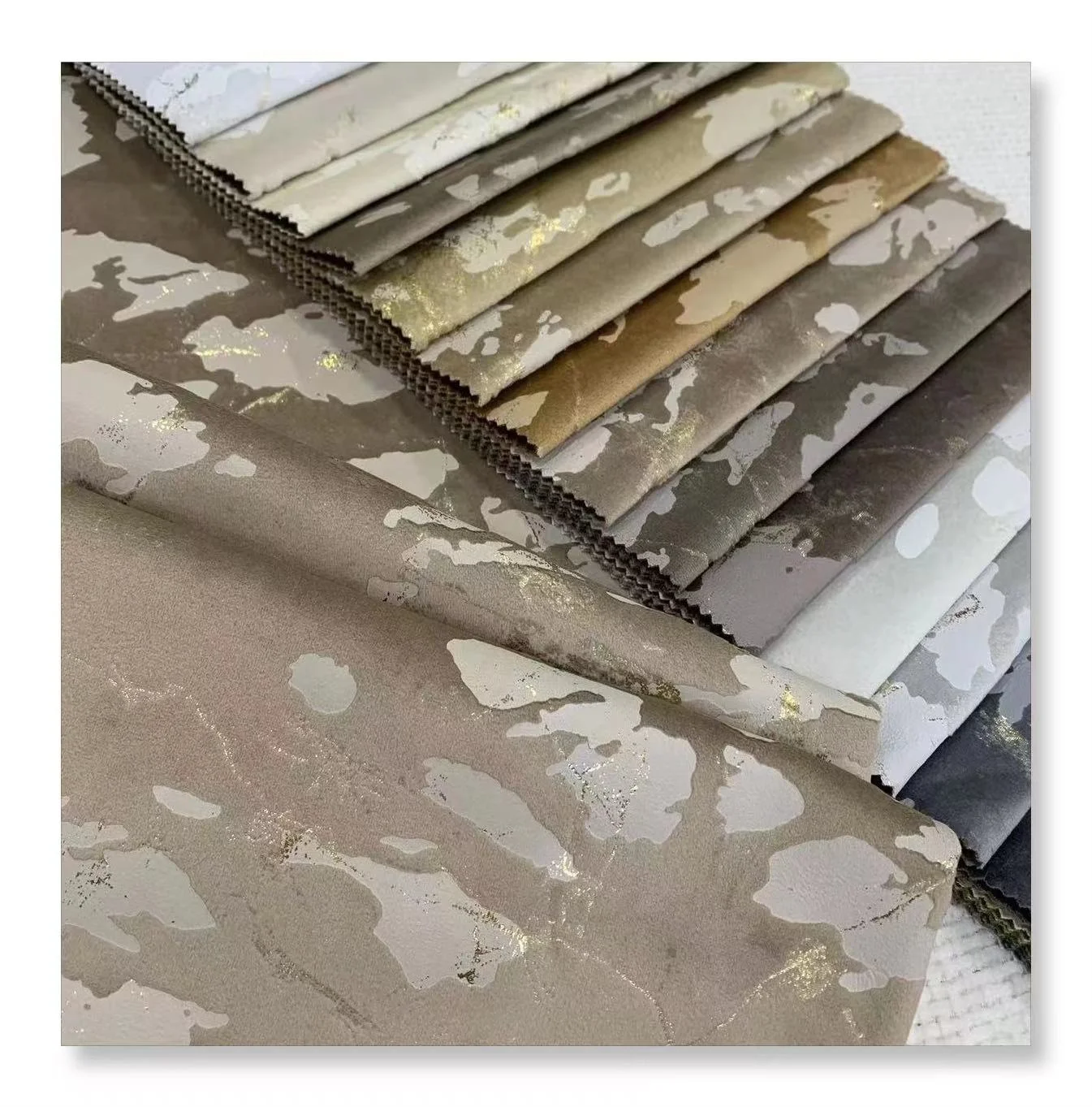 JL24151--Beautiful Design Good Quality 100% Polyester Glue Embossed Sofa For Textile Fabric