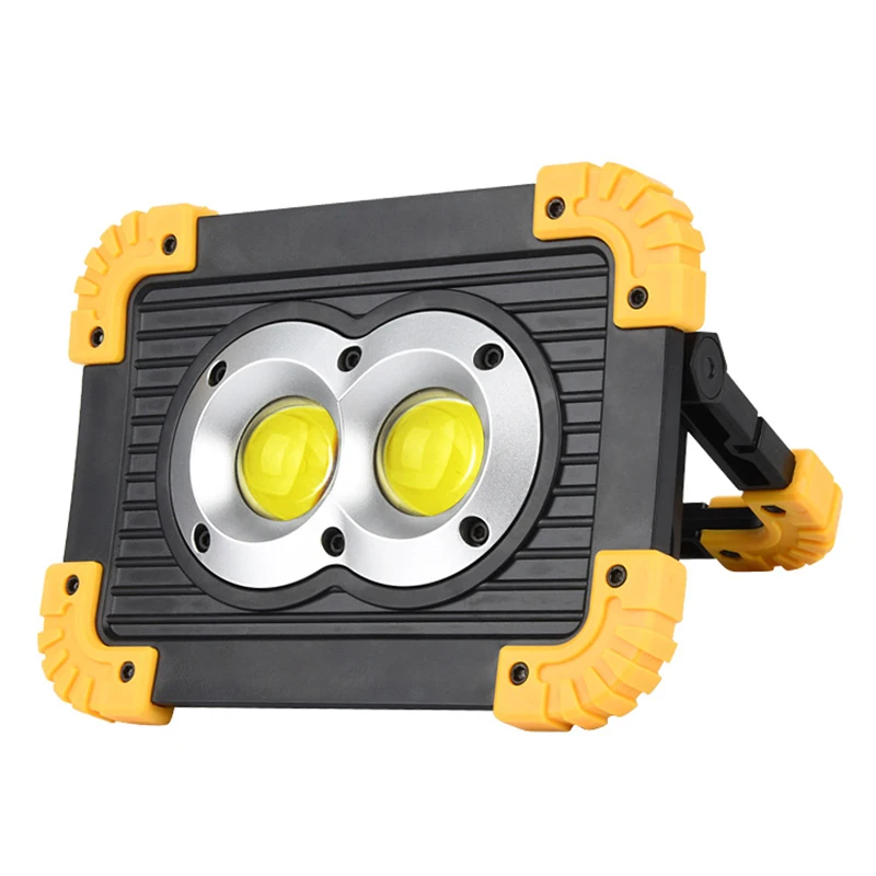 New multifunctional mobile portable work lamp flashlight emergency USB charging treasure cob camping projection lamp