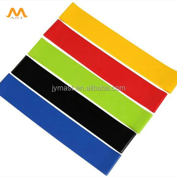 5 Pieces pack rolls custom popular resistance band fitness products on sale