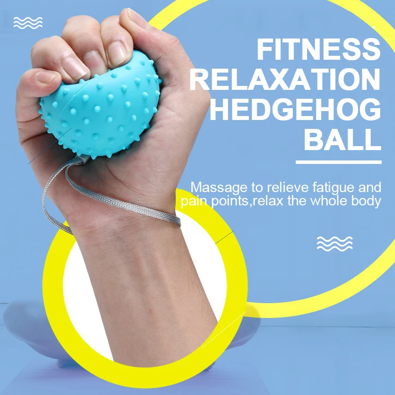 Silicone finger grip hand massage rehabilitation training fingertip vent toy balle decompression hand exercise fascia ball
