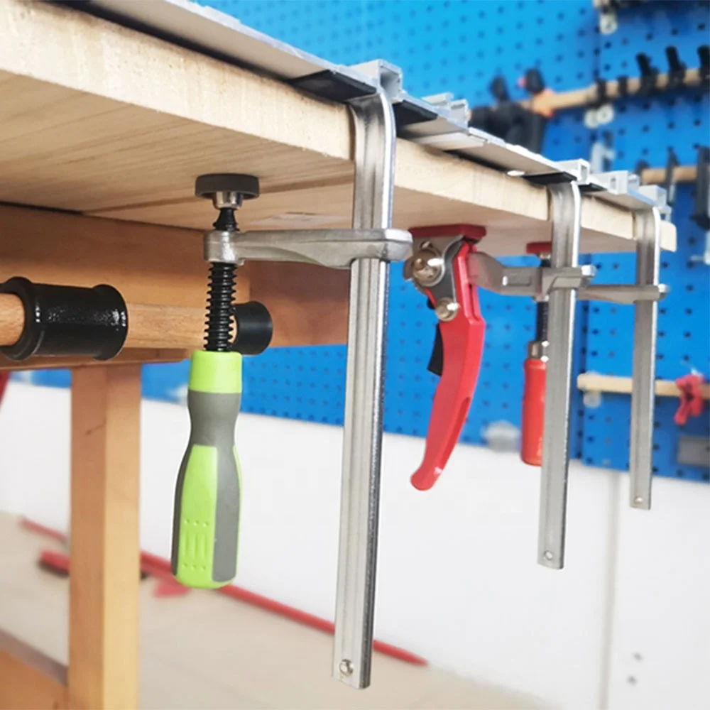 Heavy Duty Guide Rail Lever Clamp Woodworking Bar Clips Track Saw Guide Rail Clamp