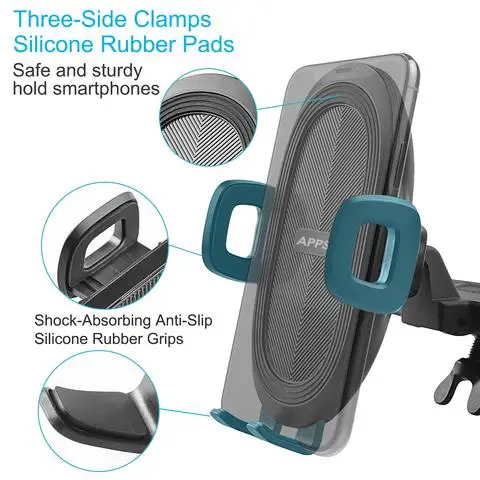 APPS2Car Button Release Car Mount Phone Holder Cell Phone CD Slot Car Holder