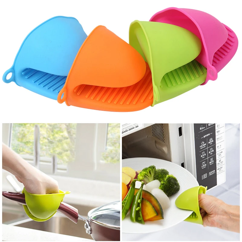 Free Samples Hot Sale Heat Resistant Kitchen Silicone Mini Mittens Non Slip Silicone Oven Mitts Oven Gloves