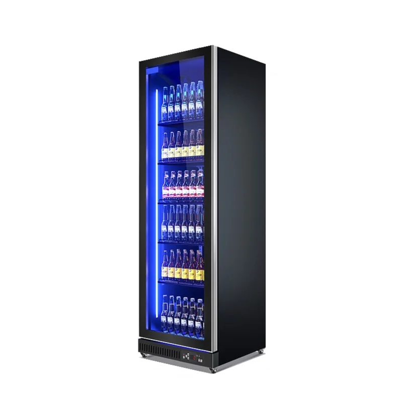 Transparent Glass Door Display Refrigerator Energy Drink Fridge Beverage Cooler Bar Fridge