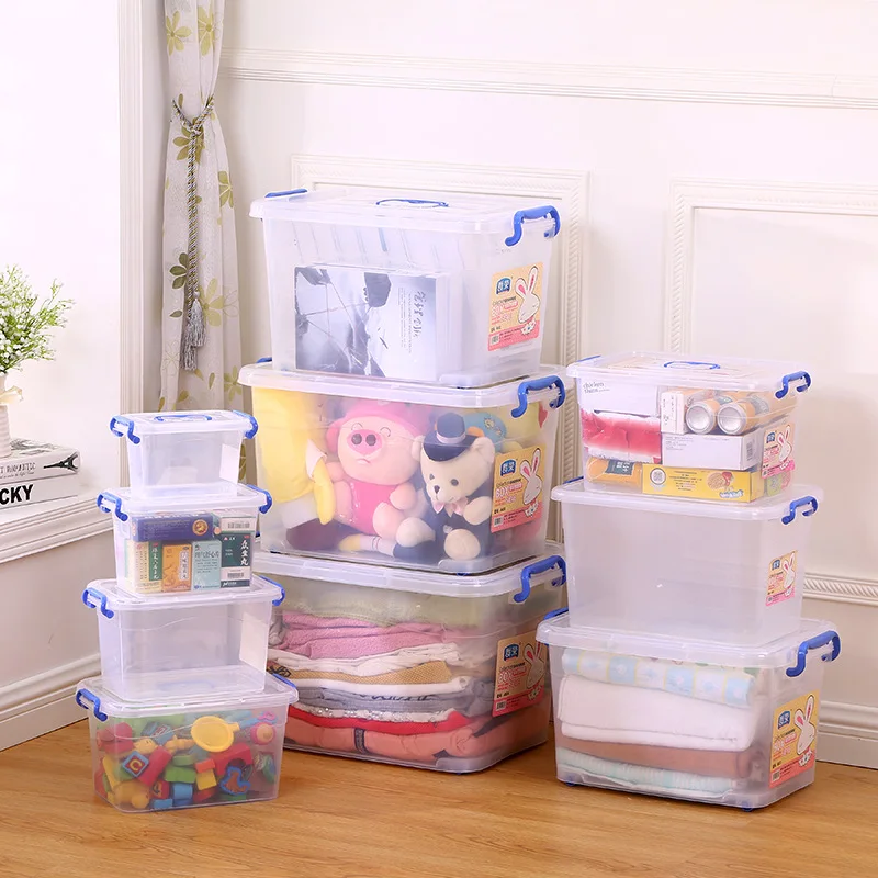 Custom Color Logo Camping Car Portable Storage Container Multifunction Household Toy Plastic Storage Box