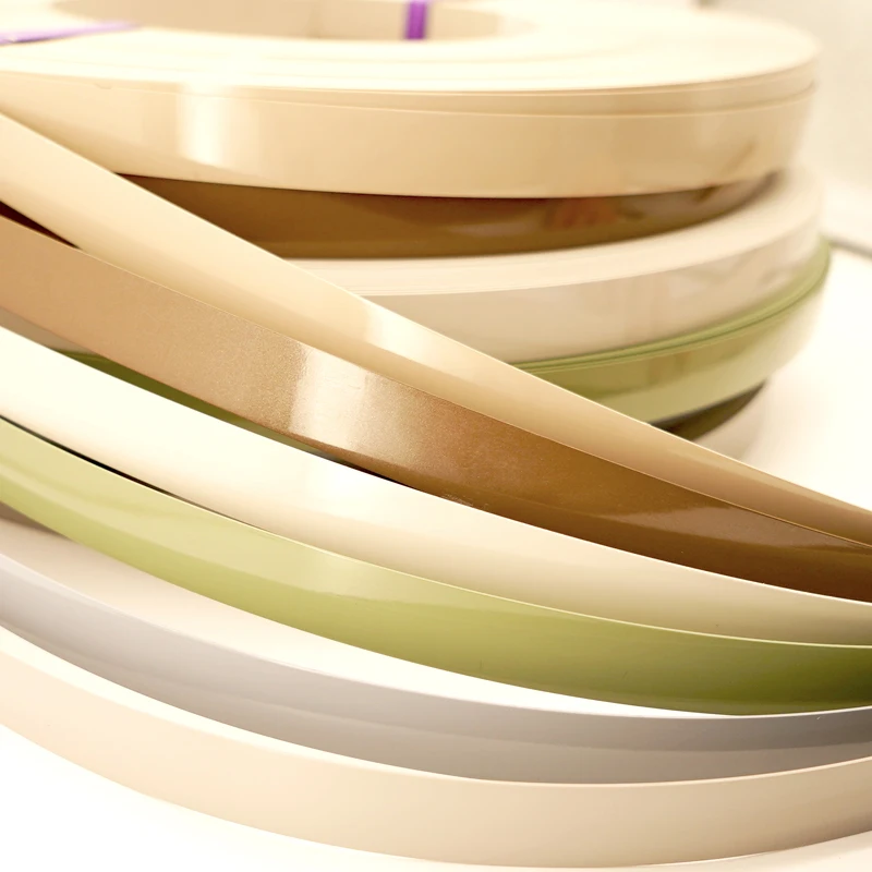 China Wholesales Leading Manufacture Of 2*19mm Wood Grain Color Edge Banding Office Furniture PVC