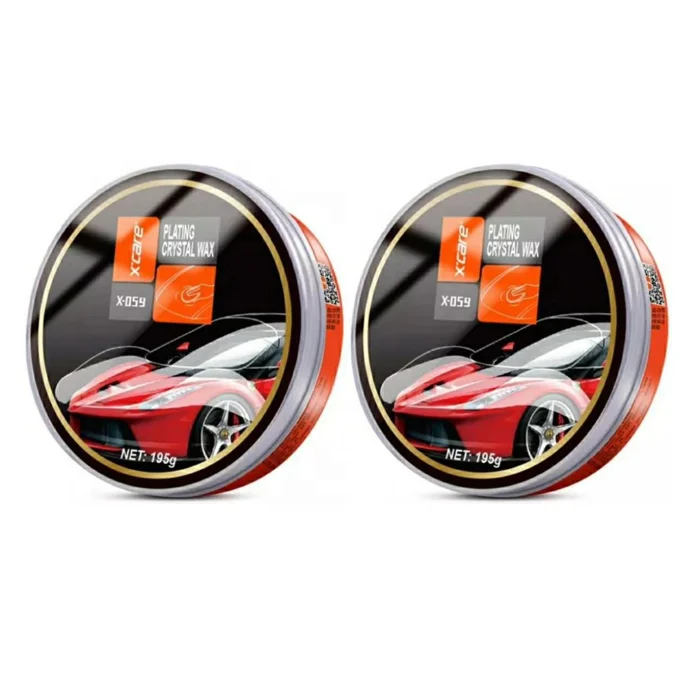 Crystal Polish Solid Wax with Upgrade Formula for Car Paint Shining and Protection 195g